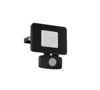 EGLO Faedo 3 LED outdoor spotlight, sensor, black, 10W