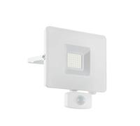 EGLO Faedo 3 LED outdoor spotlight, sensor, white, 30 W