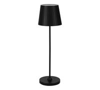 Eglo LED Outdoor Table lamp Cabozo, Touch dimmable Outside Light | cordless garden lamp with USB port, plastic in black, warm white, IP44