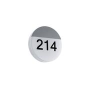 EGLO LED Outdoor Wall Lamp Oropos, 1-flame exterior light | including house numbers, wall light made of steel and plastic, colour: silver, white, IP44