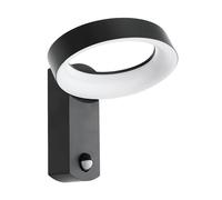 Eglo LED Outdoor wall Light Pernate, 1 Flame Outdoor Light incl. Motion Detector, Sensor wall Light Made of cast Aluminium and Plastic, Colour: Anthracite, White, IP44