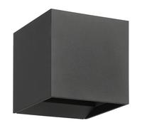 Eglo LED Outdoor wall spot Light Calpino 3 | outside lamp uplight and downlight, porch lighting, spotlight made of metal in anthracite, warm white, IP54