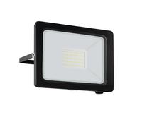 Eglo LED Outdoor Wall Spotlight Faedo 3, Outside Light Made of Black Aluminium, Porch Lighting, Neutral White lamp, IP65