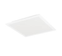 Eglo LED Panel Bottazzo, Flush Mount Ceiling lamp with dip Switch, Ultra-Thin Light Fixture with Backlight, Office Lighting, White Metal and Plastic, Warm Neutral Cool White, 30x30 cm