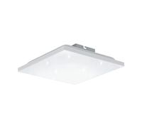EGLO LED panel Calemar-S quadrangular ceiling light with crystal effect