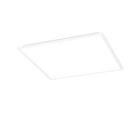 Eglo LED Panel Moradillo, Flat Ceiling lamp, Office Light Fixture, Flush Mount Kitchen Lighting, White Metal, Warm, Neutral, Cool White, 60 x 60 cm