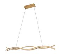 Eglo LED Pendant Lamp Lasana 4, Wavy Light Fixture Above Dining Table