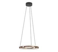 Eglo LED Pendant lamp Mezzomonte, dimmable Dining Table Light with Remote, Hanging Ceiling lamp, Metal Room Fixture in Black, Bronze, White, Warm to Cool 4700 lumens