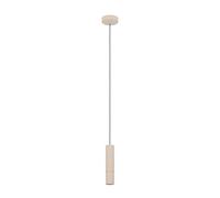 Eglo LED Pendant Lighting Caminia, Hanging lamp Above Dining Table, Dining Room Ceiling Light Fixture, Metal in Beige and Gold, GU10 Light Source, Warm White