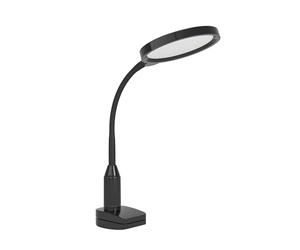 Eglo LED Reading clamp lamp Lauro, Touch-dimmable Clip Light for Bedroom, Black Plastic Desk Lighting, Warm - Cool White