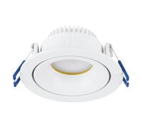 Eglo LED recessed Spotlight Arenals, Flat Ceiling spot, dimmable in 3 Steps, Aluminium and Plastic, White, 4.9 W, 500 lm, 3000 K Warm Ø 9.2 cm