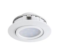 EGLO LED recessed spotlight Pineda, LED spot made of plastic