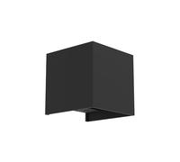 Eglo LED Rechargeable Outdoor wall lamp Rincine, Cube Shape Light Fixture with Motion Sensor, USB Charging, Wireless, Black Plastic, Neutral White, IP44