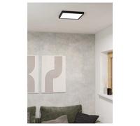 Eglo Connect.z Smart Home LED Bathroom Ceiling Light Fueva 6-Z, ZigBee, app and Alexa Voice Control, Warm White-Cold White, RGB, dimmable Ceiling lamp, Black, IP44, 29x29 cm