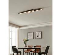 Eglo Connect.z Smart Home LED Ceiling Light Panel Saliteras-Z, Zigbee Lighting, app and Voice Control, White tunable Lights (Warm - Cool White), RGB, dimmable, Black Metal