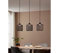 Eglo Ginestrone-Z 3-Light RGB Pendant Light - Black