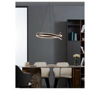 Eglo LED Smart Pendant Light Black 42W 5300lm Bluetooth ZigBee Dimmable