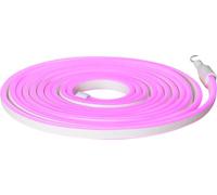 Eglo LED Strip Flatneonled, Outdoor Lighting Stripe, Plastic Light Band in Pink, IP44
