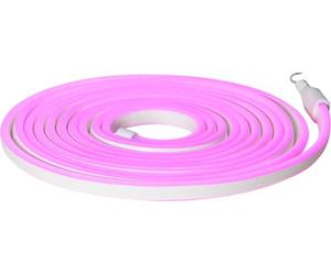 Eglo LED Strip Flatneonled, Outdoor Lighting Stripe, Plastic Light Band in Pink, IP44
