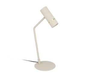Eglo LED Table lamp Caminia, Bedside lamp with Spotlight, Living Room and Bedroom Lighting Made of Metal in Beige and Gold, GU10 Bulb, Warm White