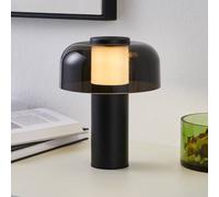 Eglo LED Outdoor Table lamp Ponente, Rechargeable Bedside lamp Touch dimmable, Cordless Outside Garden Light, USB, Black Metal and Plastic, Warm White, Neutral White, IP44