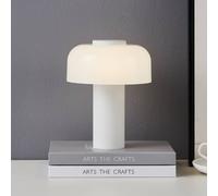 Eglo LED Outdoor Table lamp Ponente, Rechargeable Bedside lamp Touch dimmable, Cordless Outside Garden Light, USB, White Metal and Plastic, Warm White, Neutral White, IP44