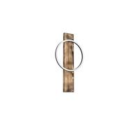 EGLO LED wall lamp Boyal, 1-light wall lamp vintage, rustic, modern, indoor wall spotlight made of steel, wood and plastic, living room lamp, hallway