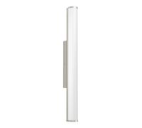 Eglo LED wall lamp Calnova, LED Mirror Light Made of Metal in Matte Nickel | frosted glass in white, bathroom lamp, LED damp-proof light neutral white, IP44, L 60 cm