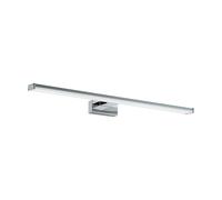 Eglo LED Wall Light Pandella 1, LED Mirror Light Made of Aluminium and Plastic, Bathroom Lamp in Chrome, Silver, White, LED Damp Room Light Neutral White, IP44, Length 60 cm