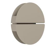 Eglo LED wall lamp Pianosa, Indoor Mounted Light with indirect Lighting, Round Metal Bedroom in Sand Colour, Warm White - Cool White, Ø 18 cm