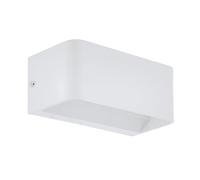 Eglo LED Wall Lamp Sania 4, 1-Light Wall Fixture | Minimalist Aluminium Indoor Wall Spotlight, Living Room Lamp, Hallway Light in White, L 20 cm