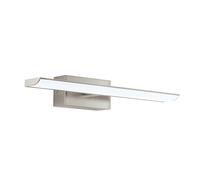 EGLO Tabiano LED Wall Light, Mirror Light, LED Wall Light Made of Metal in Matt Nickel and Plastic in White, Bathroom Lamp, LED Bathroom Light, Neutral White, L 40.5 cm