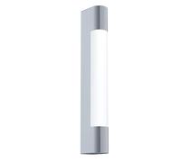 Eglo LED Wall Lamp Tragacete, Single-Flame Wall Light, LED Mirror Light Made of Stainless Steel and Plastic, Bathroom lamp in Chrome and White, LED Damp-Proof Light, IP 44, L: 35 cm
