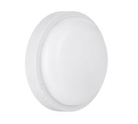 Eglo LED Wall Light Boschetto-E, Round Outdoor lamp, Porch and Front Door Lighting, White Plastic, Neutral White, IP54