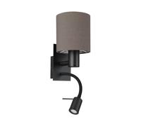 EGLO LED wall light fixture Pasteri, indoor lamp with reading light, living room and bedroom lighting