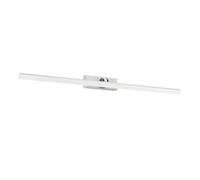 Eglo LED Wall Light Verdello, Hallway and Bathroom Mirror lamp, Lighting Fixture Made of Plastic in White and Chrome Finish, Warm White, Cool White, IP44