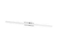 Eglo LED wall Light Verdello, Hallway and Bathroom Mirror lamp | lighting fixture made of plastic in white and chrome finish, warm white, cool white, IP44