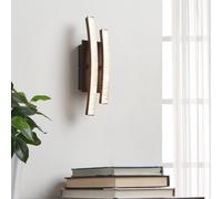 Eglo LED Indoor wall lamp Lejias, Elegant wall Light Made of Black Metal and Transparent Plastic Crystal, Warm White Living Room and Hallway Lighting