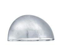EGLO Lepus Outdoor Wall Light 1 Bulb Outdoor Wall Light Hot-Dip Galvanised Steel Colour: Silver Socket: E27 IP23