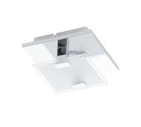 Eglo Lighting Eglo Masiola 5 Light Flush LED Ceiling Fitting In Satin Nickel And Stainless Steel Finish