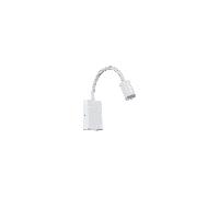 Eglo Lighting Eglo Tazzoli Single Light LED Switched Wall Fitting In White Finish And USB POrt