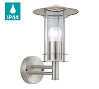 EGLO Lisio Exterior Wall Light 30cm - Silver | TJ Hughes