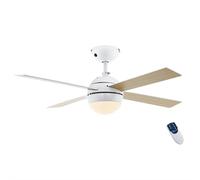 EGLO Losciale Ceiling Fan, 4-Blade Fan with remote control, Light