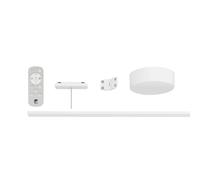 Eglo Low Voltage Track Plus System, Expandable Set with Remote, Starter Rail for Wall and Ceiling, White Plastic, 95 cm Long
