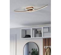 Eglo Lungolago Bronze Steel Minimalist Led Ceiling Light Bronze