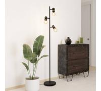EGLO Lurone floor lamp, black, 3-bulb