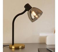 EGLO Macere table lamp, brass/black, height 34 cm, steel