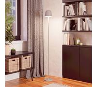 EGLO Mannera-L LED rechargeable patio lamp, grey, height 140 cm, metal