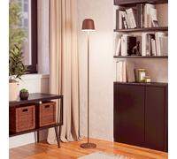 EGLO Mannera-L LED rechargeable patio lamp, rust-coloured, height 140 cm