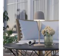Eglo Mannera Steel Sandy & White Touch Dimmer Table Lamp In Beige Beige